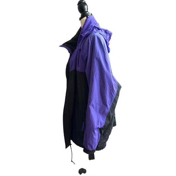 Dunbrooke VINTAGE Jacket Coat Purple 90s Hood Net Lining Mid Length Size XL - Picture 7 of 9